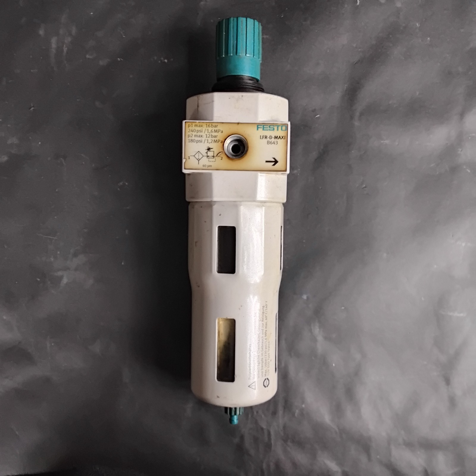 Used FESTO LFR-D-MAXI FILTER REGULATOR ($130 OBO)