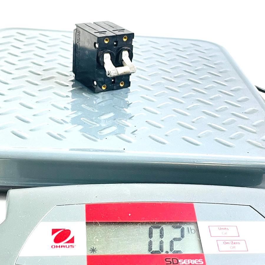 Used CARLINGSWITCH AA2-B0-24-430-1B1-C CIRCUIT BREAKER 2-POLE 3A 277V MAGNETIC