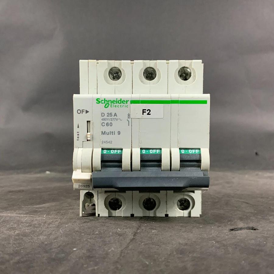 Used SCHNEIDER ELECTRIC D25A C60 CIRCUIT BREAKER ($22 OBO)