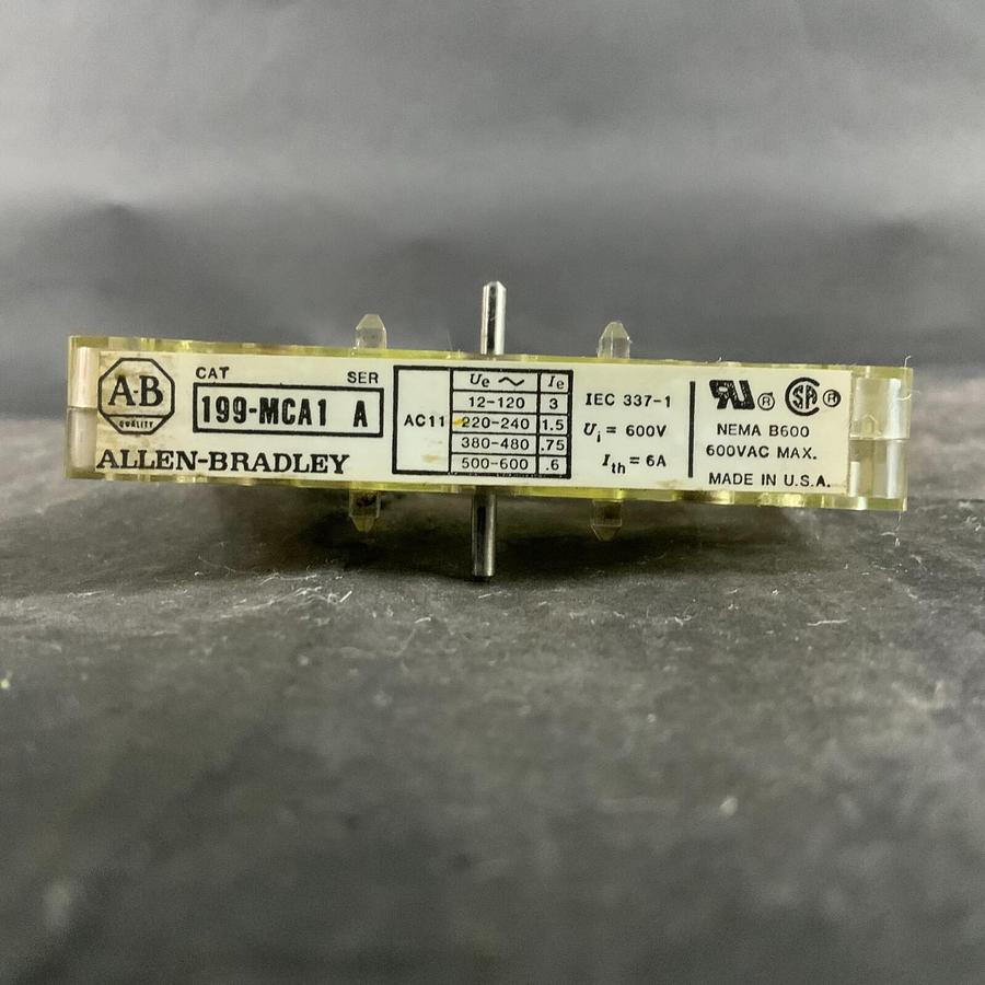 Used ALLEN BRADLEY 199-MCA1 MECHANICAL INTERLOCKER ($20 OBO)