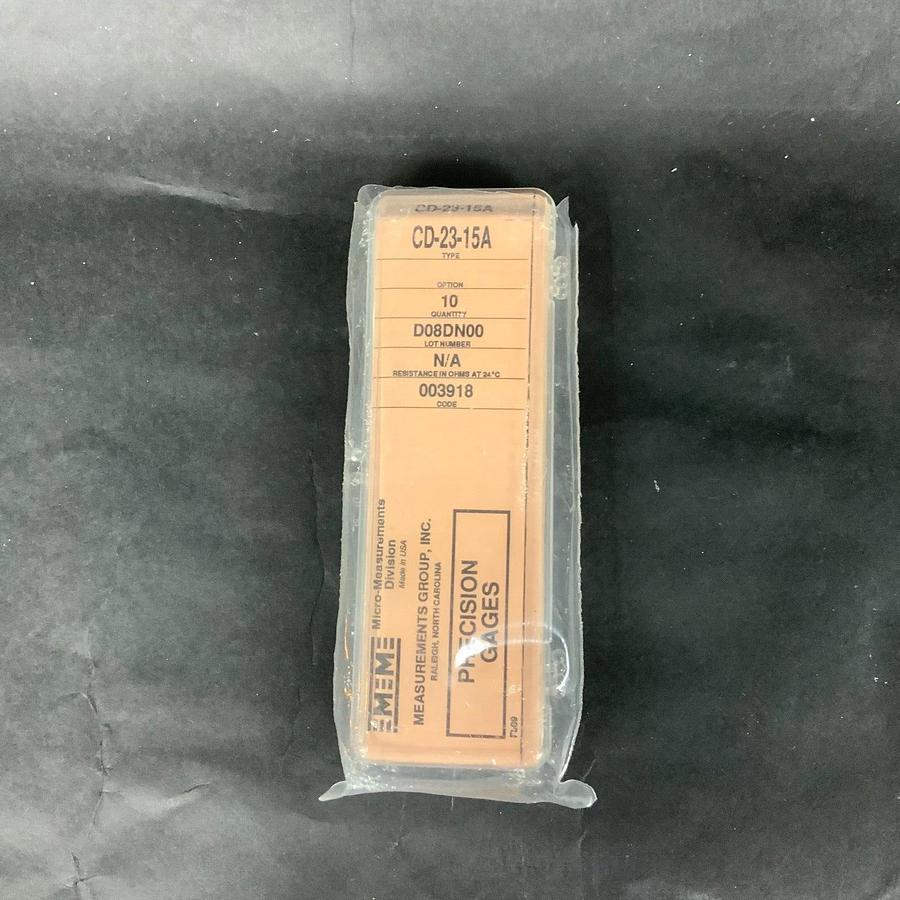 MICRO-MEASUREMENTS CD-23-15A PRECISION STRAIN GAUGE - BOX OF 10 ($25 OBO)