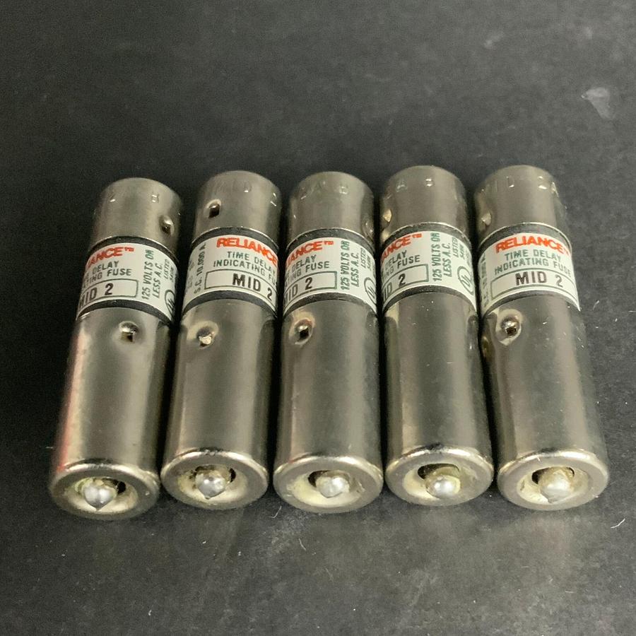 BRUSH RELIANCE MID-2 PIN-INDICATING FUSE - SET OF 5 ($20 OBO)