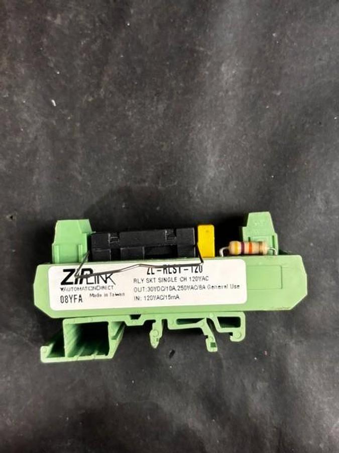Used ZIPLINK ZL-RLS1-120 RELAY MODULE