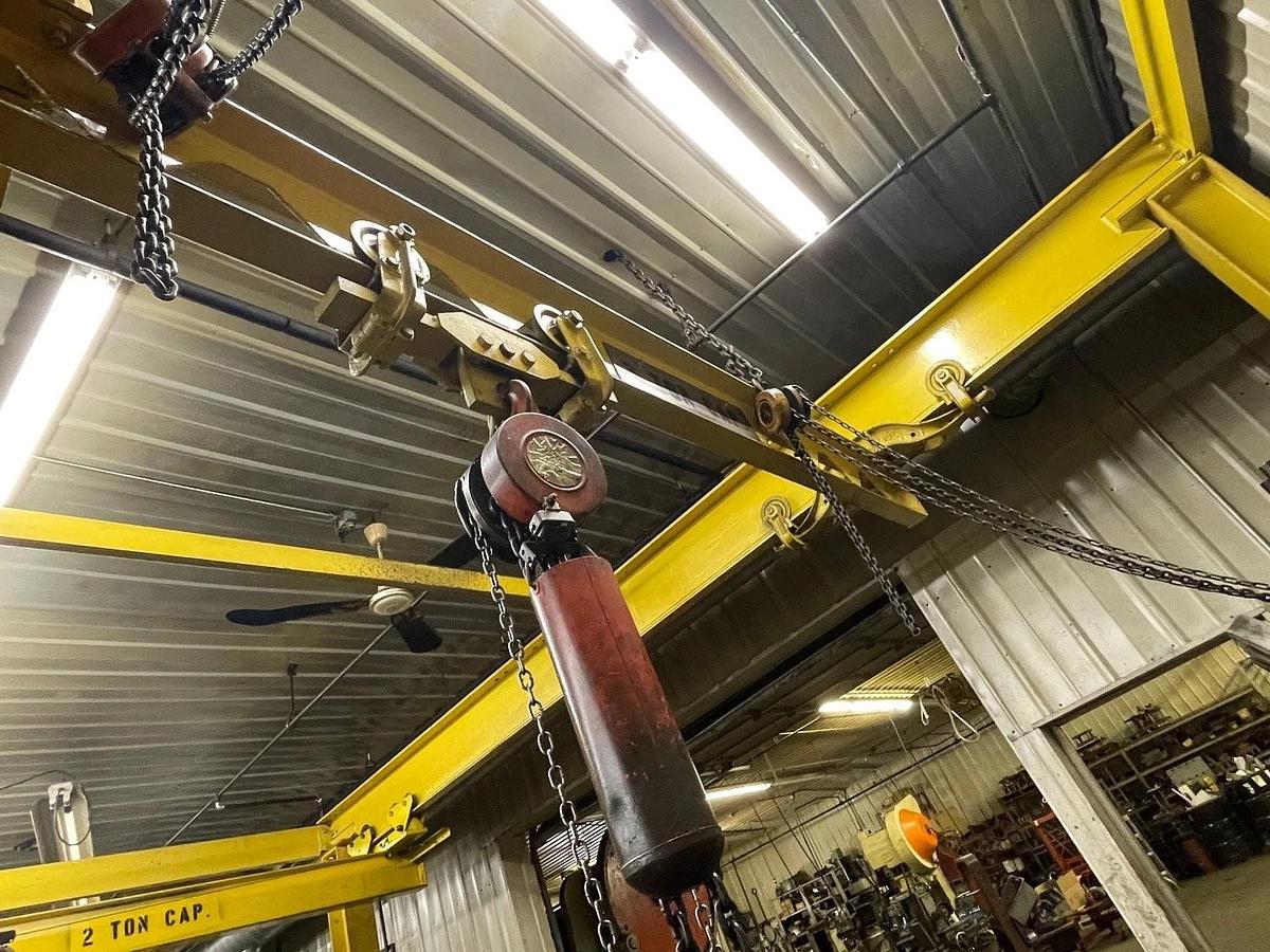 Used Freestanding Bridge Crane - 18'L x 10'W x 11'T - 2 Ton Capacity - ($23,000 OBO)