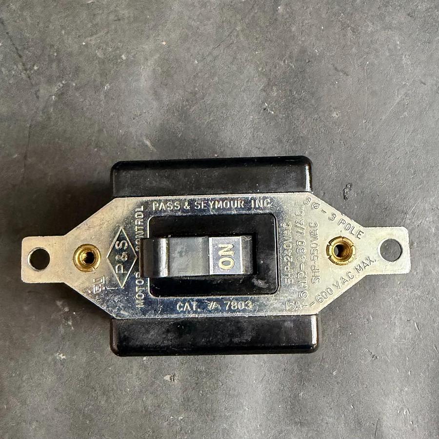 Used PASS & SEYMOUR 7803 MANUAL MOTOR CONTROL ($17 OBO)