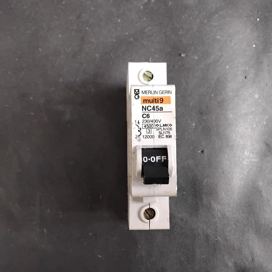 Used MERLIN GERIN NC45A C6 CIRCUIT BREAKER ($14 OBO)