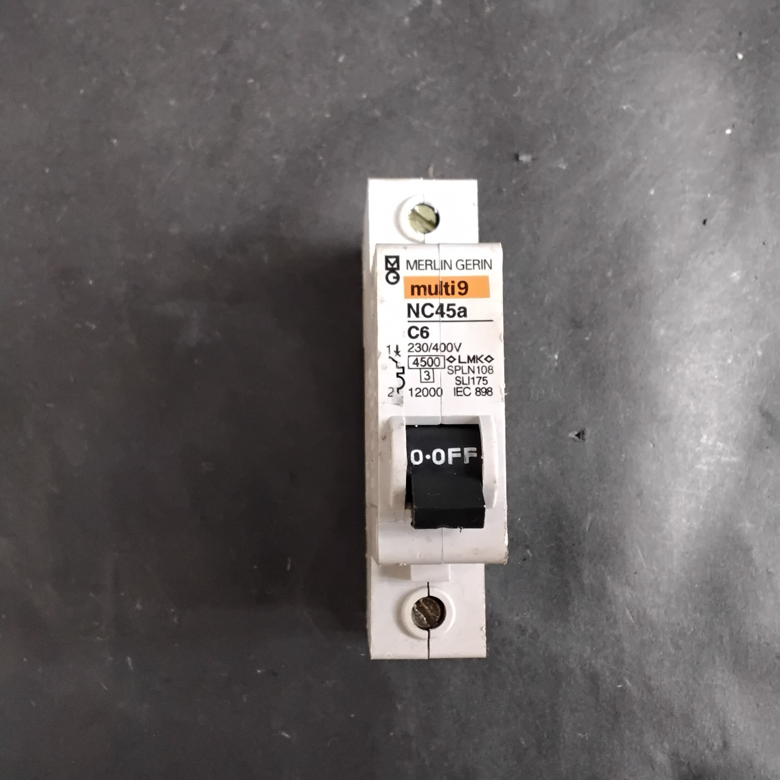 Used MERLIN GERIN NC45A C6 CIRCUIT BREAKER ($14 OBO)