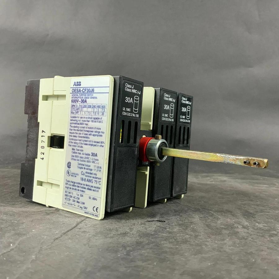 Used ABB OESA-CF30J6 DISCONNECT SWITCH ($35 OBO)