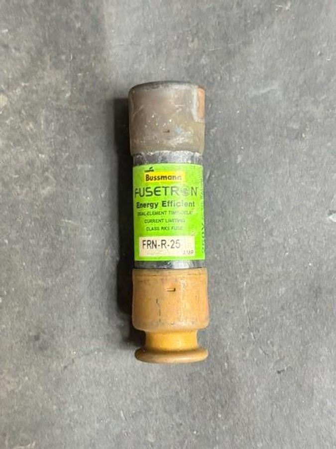Used BUSSMANN FUSETRON FRN-R-25 FUSE