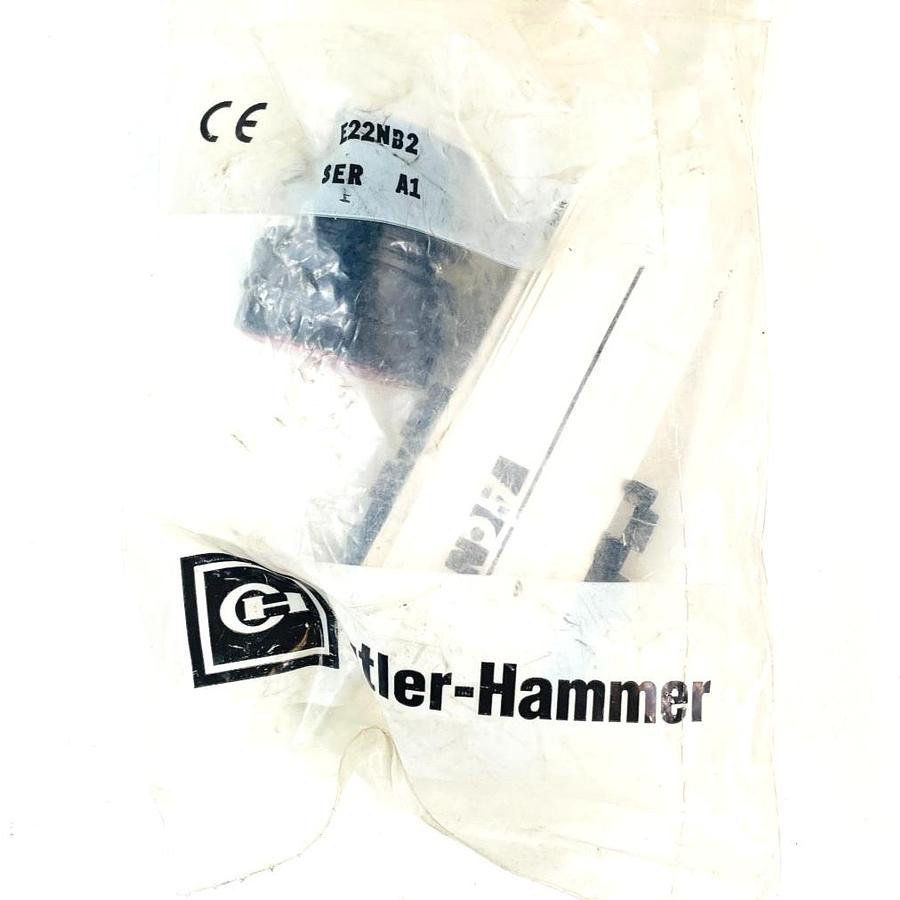 CUTLER HAMMER E22NB2 SER A1 FLUSH RED ILLUMINATED PUSHBUTTON NEW SEALED