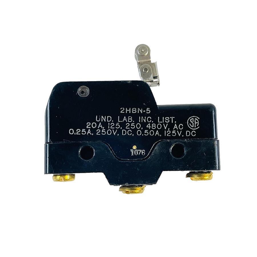 Used UNIMAX 2HBN-5 ROLLER LEVER MICRO SWITCH 20A 125/250/480V HEAVY DUTY