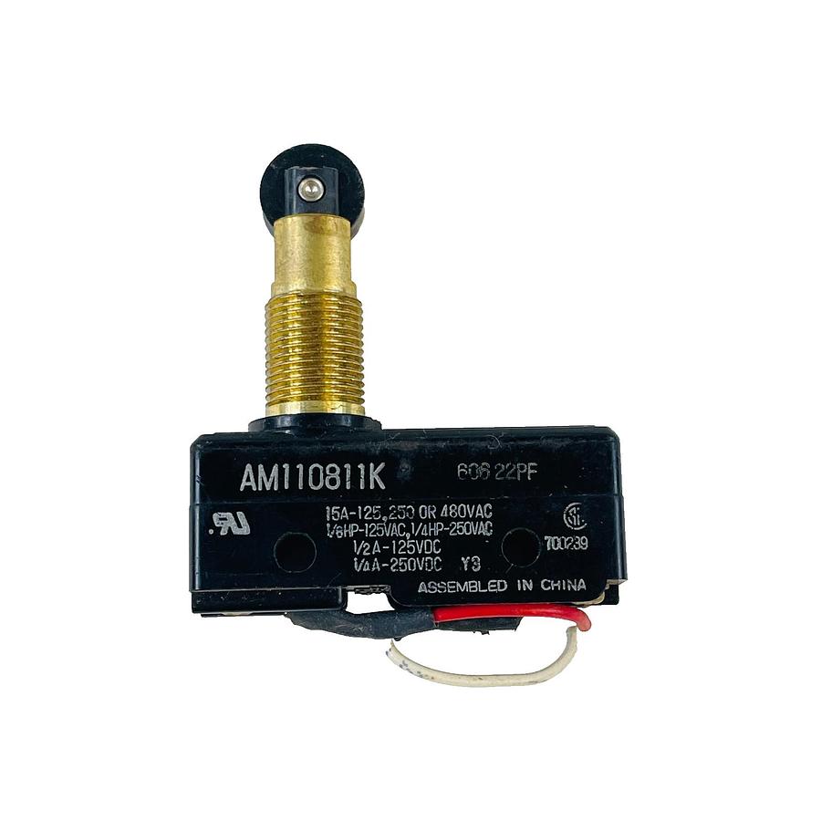 Used NAIS AM110811K THREADED BUSHING ROLLER PLUNGER MICRO SWITCH 15A 480V