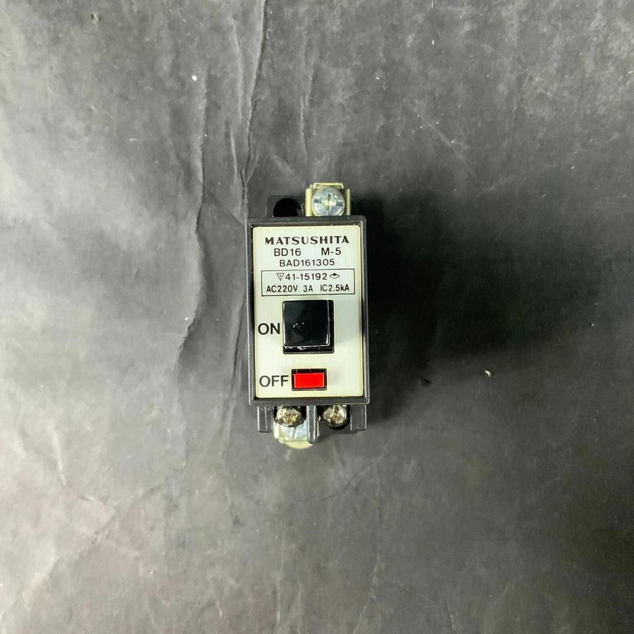Used MATSUSHITA BD16 M-5 BAD161305 3A CIRCUIT BREAKER ($10 OBO)