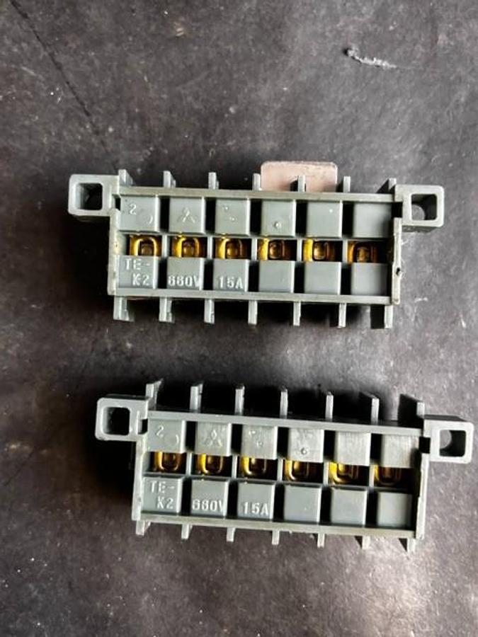 Used MITSUBISHI TE-K2 TERMINAL BLOCKS ($10 OBO)