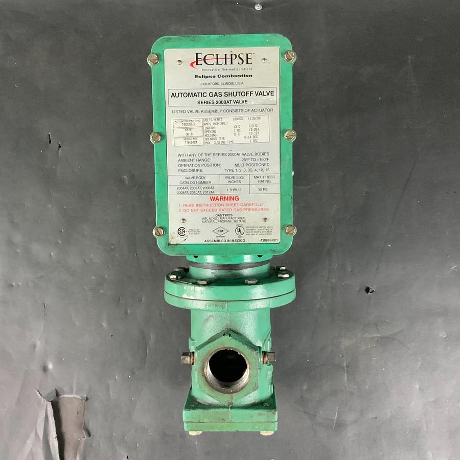 Used ECLIPSE 16000-2 AUTOMATIC GAS SHUT-OFF VALVE ($600 OBO)