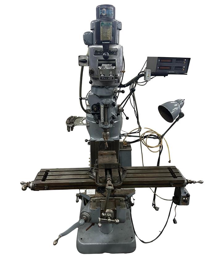 Used Bridgeport Vertical Mill - 2J-83319-2 - 9"x48" Table - 2HP