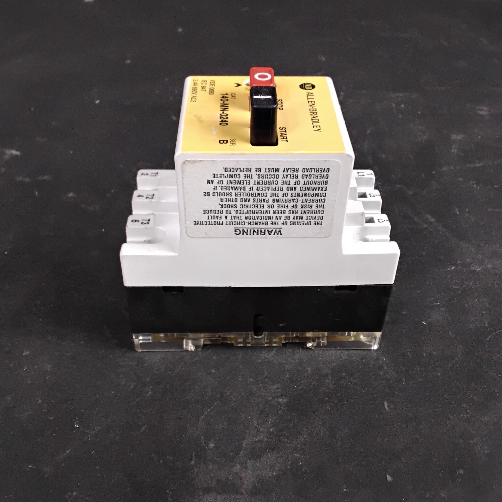 Used ALLEN-BRADLEY 140-MN-0240 SER B MOTOR STARTER ($13 OBO)