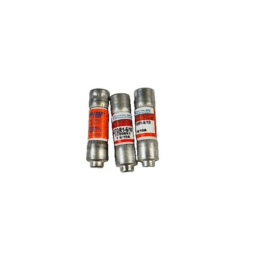 Used FERRAZ SHAWMUT ATQR1-6/10 FUSES 3PCS