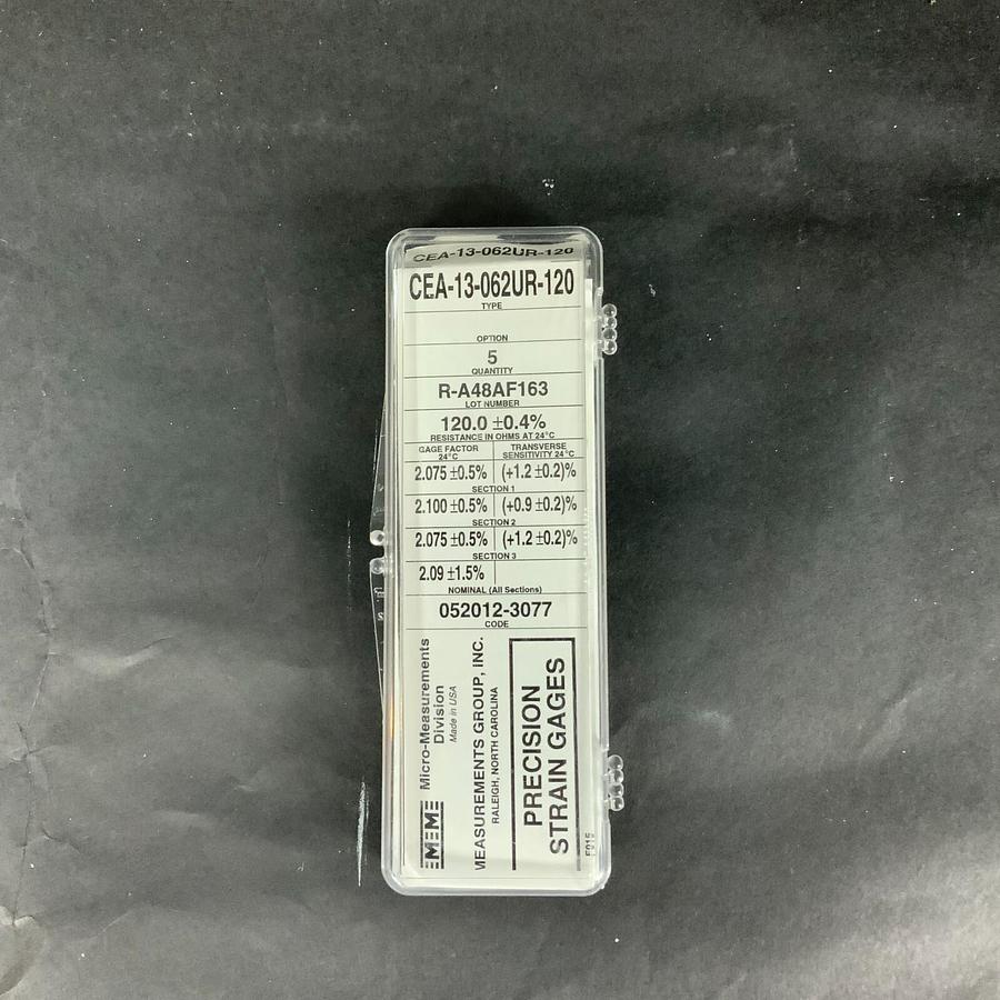 MICRO-MEASUREMENTS CEA-13-062UR-120 PRECISION STRAIN GAUGE - LOT OF 2 ($10 OBO)