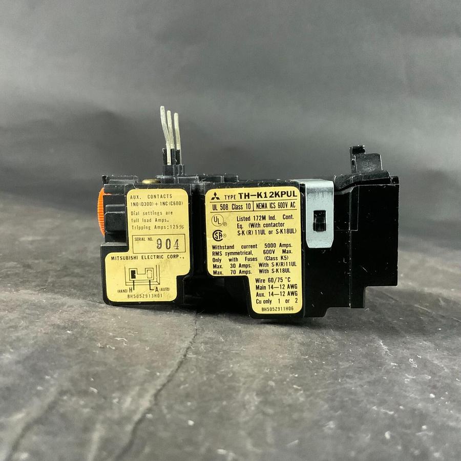 Used MITSUBISHI TH-K12KPUL 1.4-2A OVERLOAD RELAY ($10 OBO)