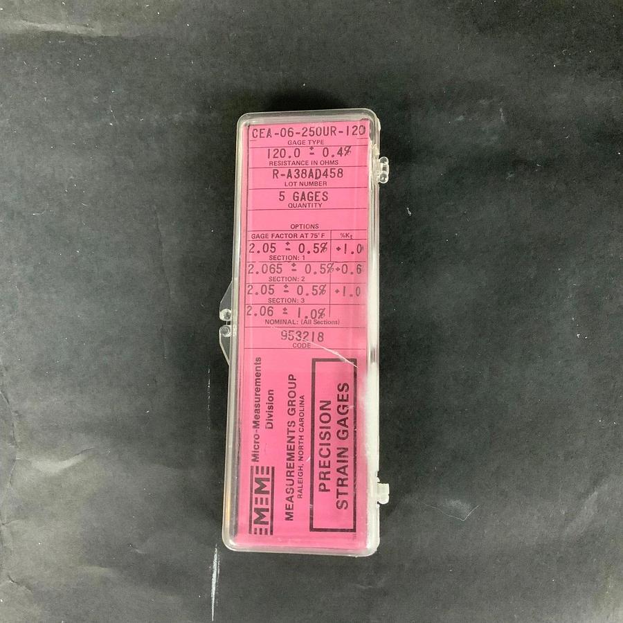 MICRO-MEASUREMENTS CEA-06-250UR-120 PRECISION STRAIN GAUGE - LOT OF 2 ($10 OBO)