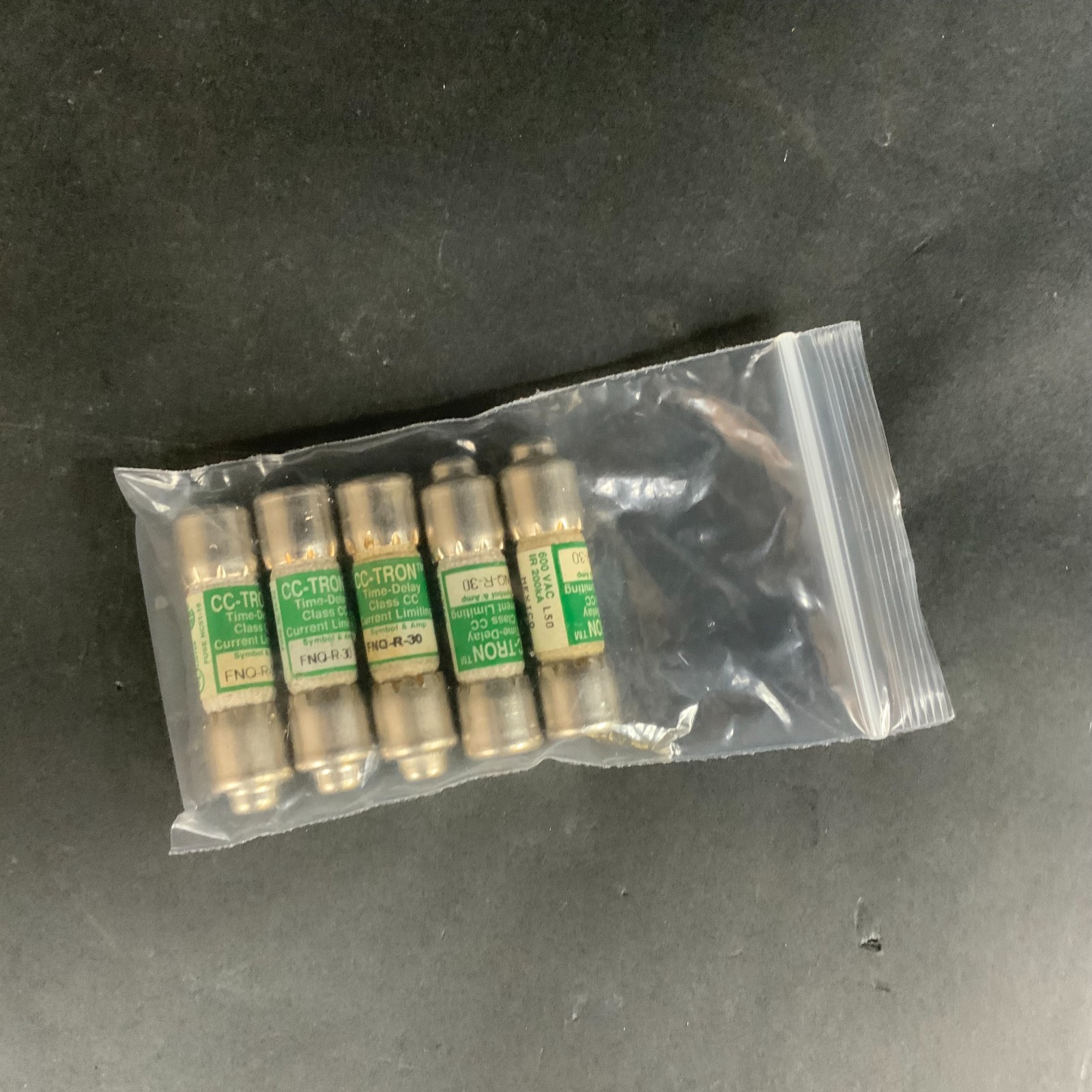 Used BUSSMANN FNQ-R-30 TIME DELAY FUSE - LOT OF 5 ($22.5 OBO)