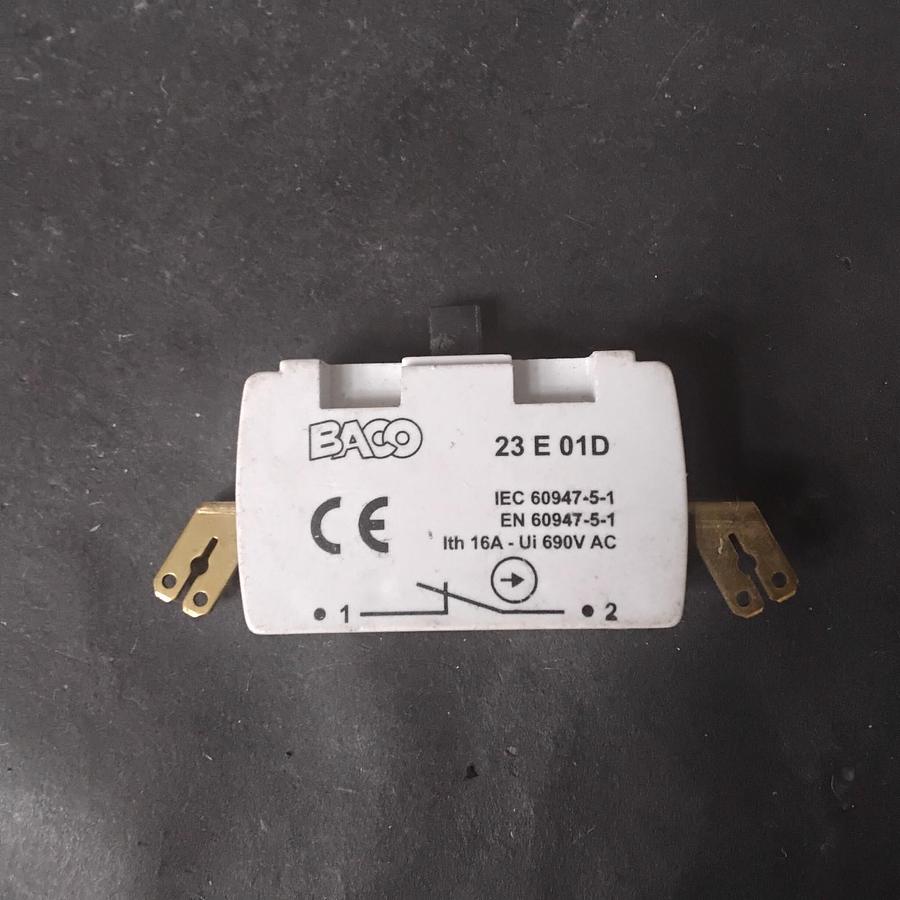 Used BACO 23E01D CONTACT BLOCK ($15 OBO)
