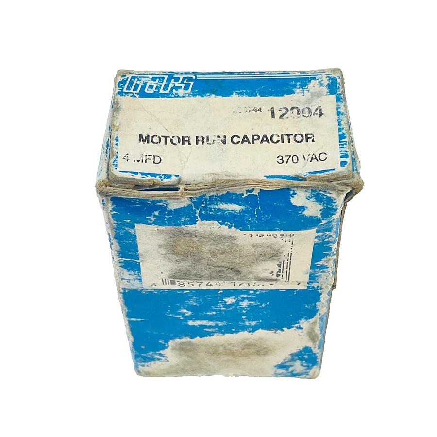 Used GENERAL ELECTRIC 97F5704 MOTOR RUN CAPACITOR 4 MFD 370V OVAL HVAC 50/60HZ