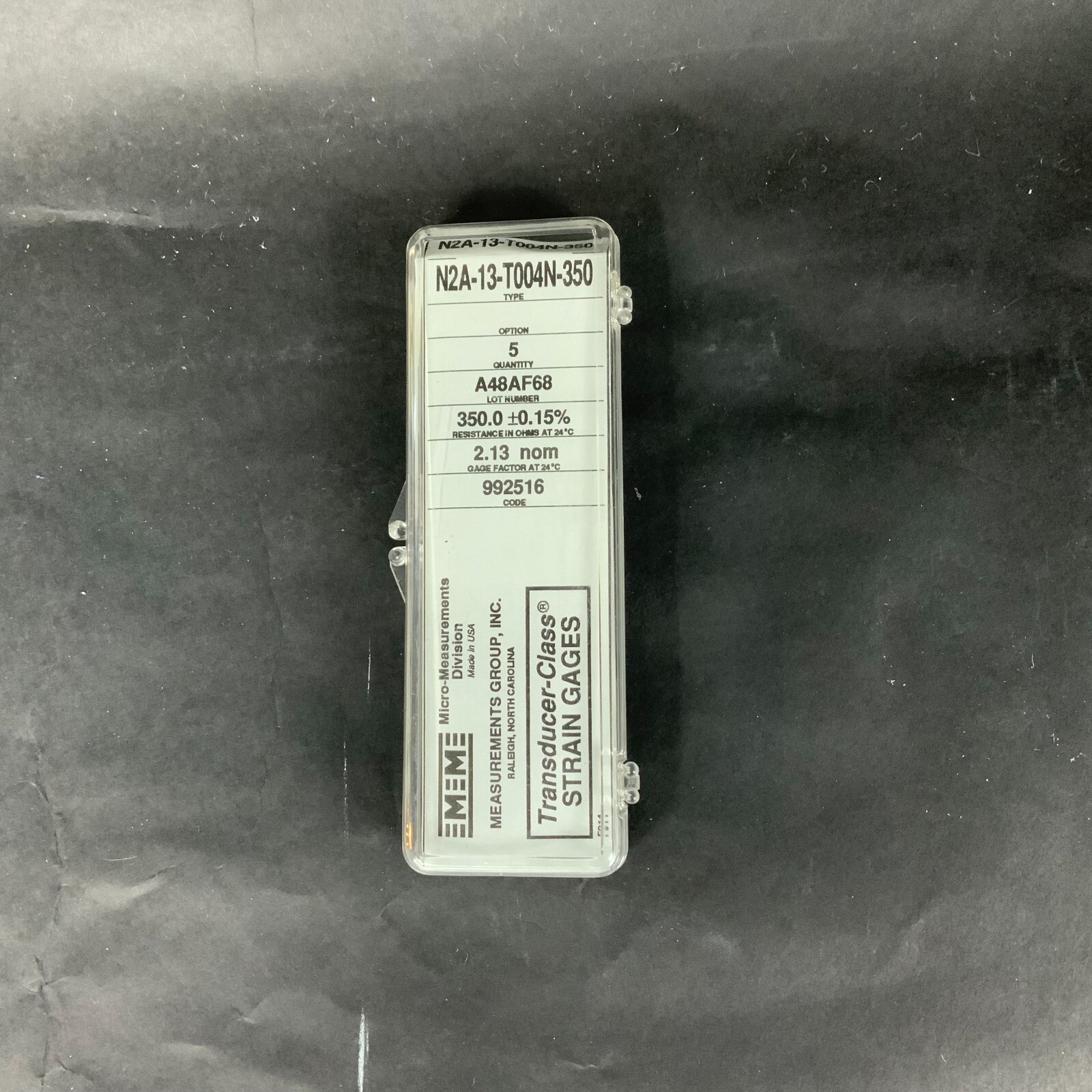 Used MICRO-MEASUREMENTS N2A-13-T004N-350 PRECISION STRAIN GAUGE - LOT OF 2 ($10 OBO)