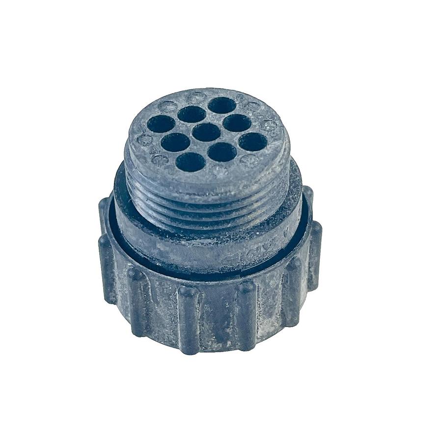 Used AMP TE CONNECTIVITY 206708-1 CPC SHELL SIZE 13 9 POS CABLE PLUG HOUSING
