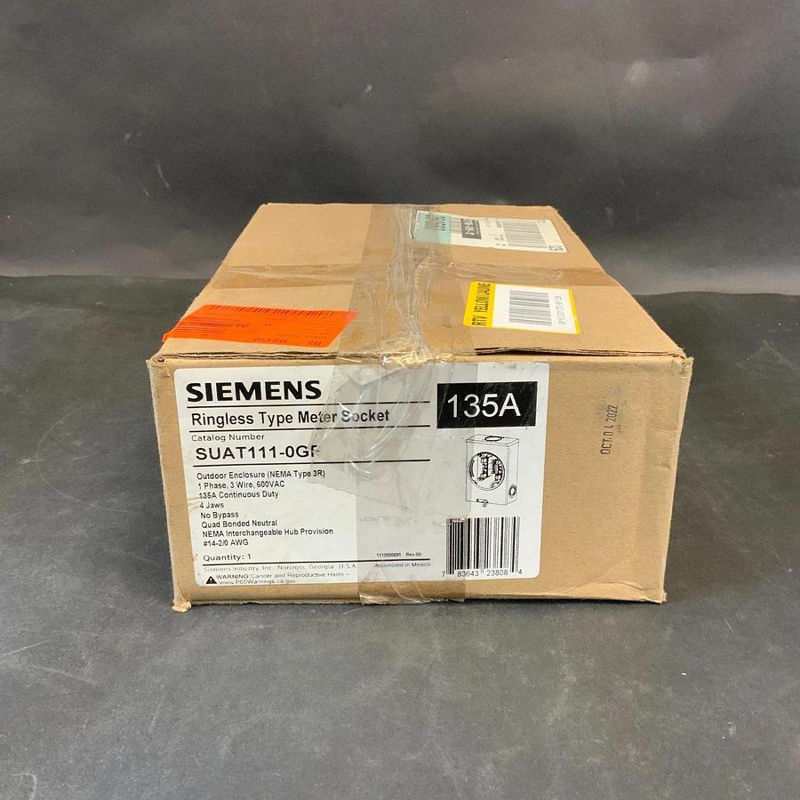 SIEMENS SUAT111-0GF RINGLESS METER SOCKET ($45 OBO)