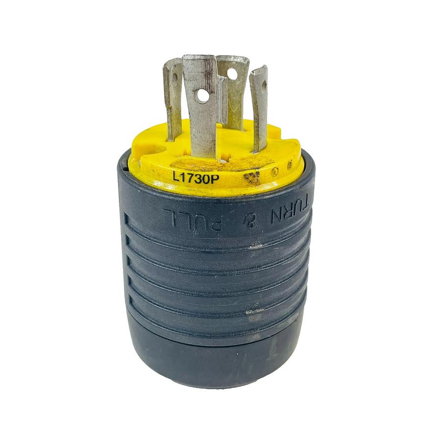 Used PASS SEYMOUR L1730P TURN AND PULL PLUG MALE 30A 600V REFURBISHED EXCELLENT