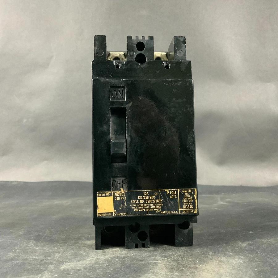 Used WESTINGHOUSE EA2015 CIRCUIT BREAKER ($35 OBO)