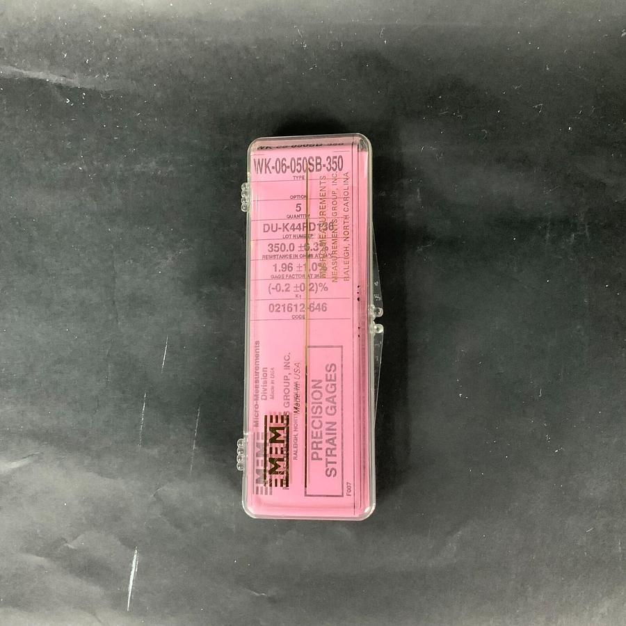 Used MICRO-MEASUREMENTS WK-06-050SB-350 PRECISION STRAIN GAUGE - LOT OF 2 ($10 OBO)