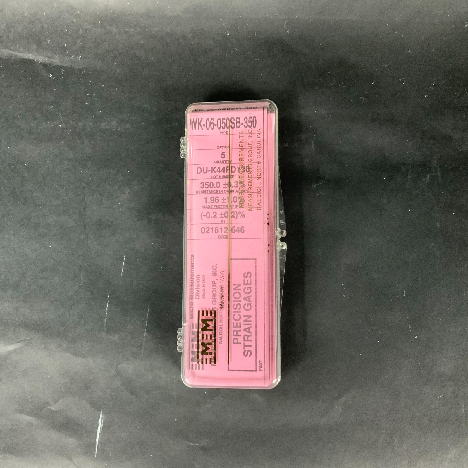 Used MICRO-MEASUREMENTS WK-06-050SB-350 PRECISION STRAIN GAUGE - LOT OF 2 ($10 OBO)
