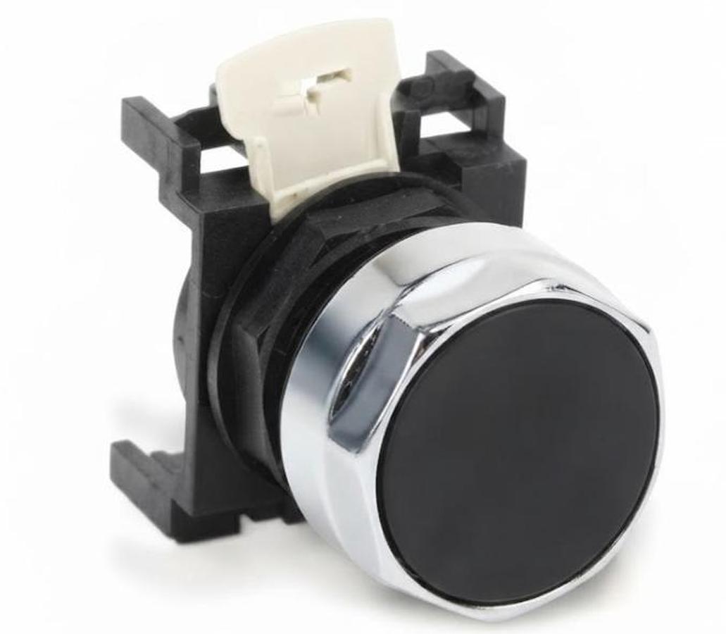 Used CUTLER HAMMER E22E1 SER A1 FLUSH BLACK PUSHBUTTON NEW SEALED INDUSTRIAL CONTROL