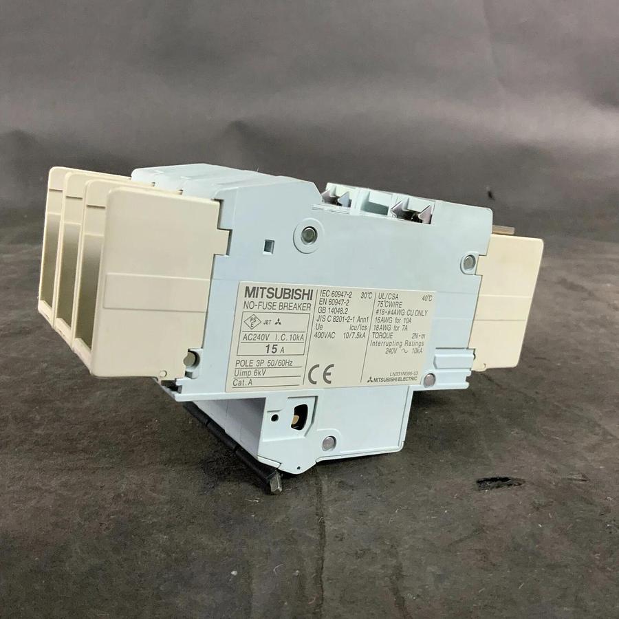 Used MITSUBISHI NF50-SMU3P15A CIRCUIT BREAKER ($30 OBO)