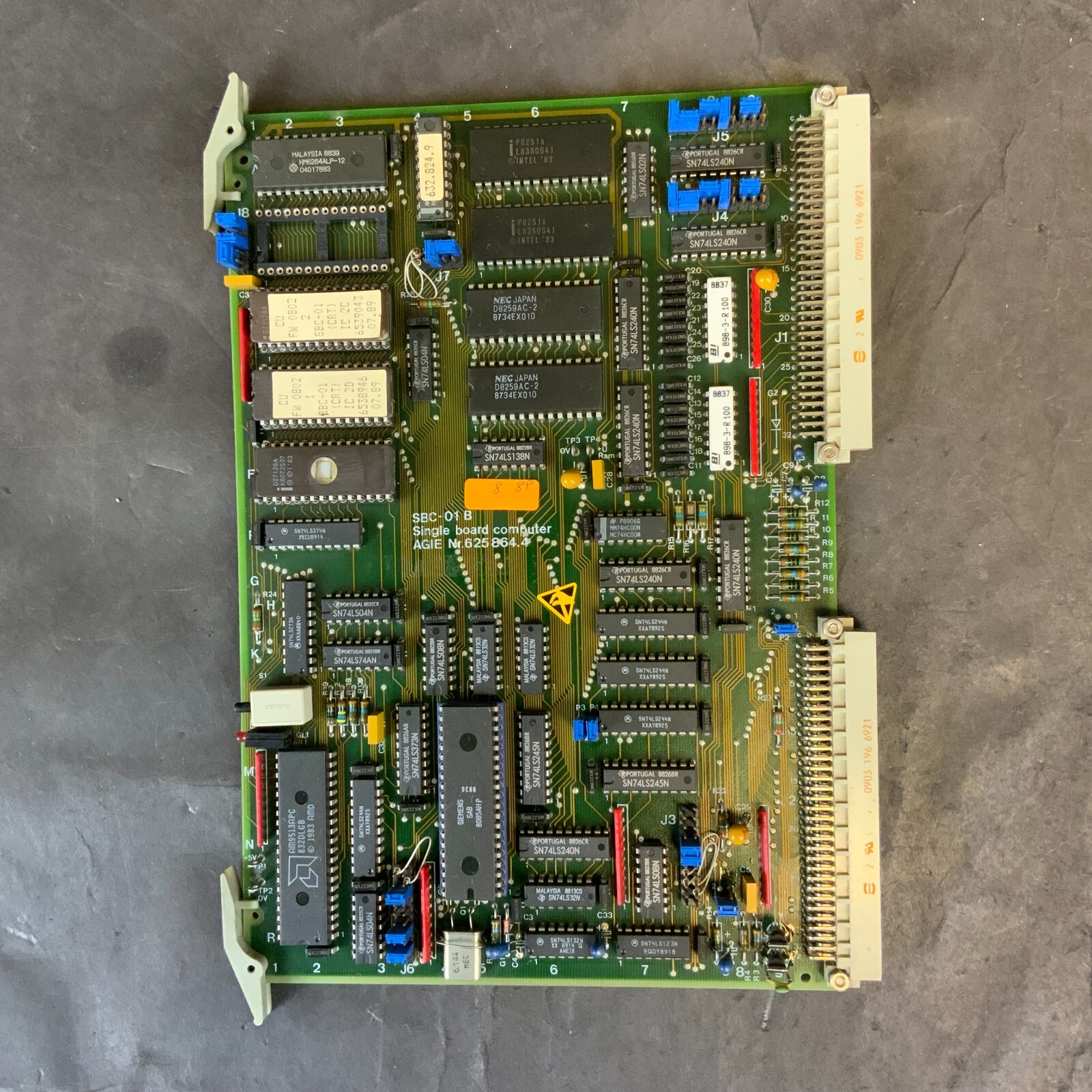 Used AGIE 654.134.6 625864.4 SBC-01B SINGLE BOARD COMPUTER ($100 OBO)