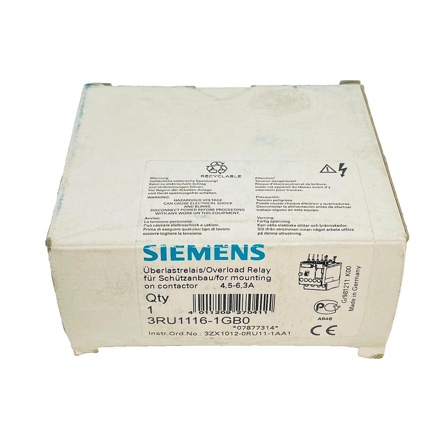 Used SIEMENS 3RU1116-1GB0 OVERLOAD RELAY NEW OPEN BOX FULLY FUNCTIONAL EXCELLENT