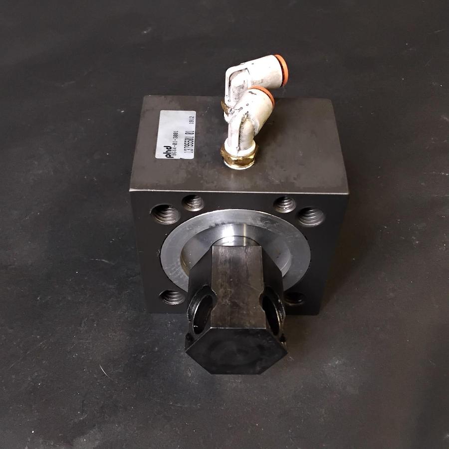 Used PHD PNEUMATIC ROTARY ACTUATOR 8644-01-3001 DOUBLE-ACTING SQUARE SHAFT  ($45 OBO)