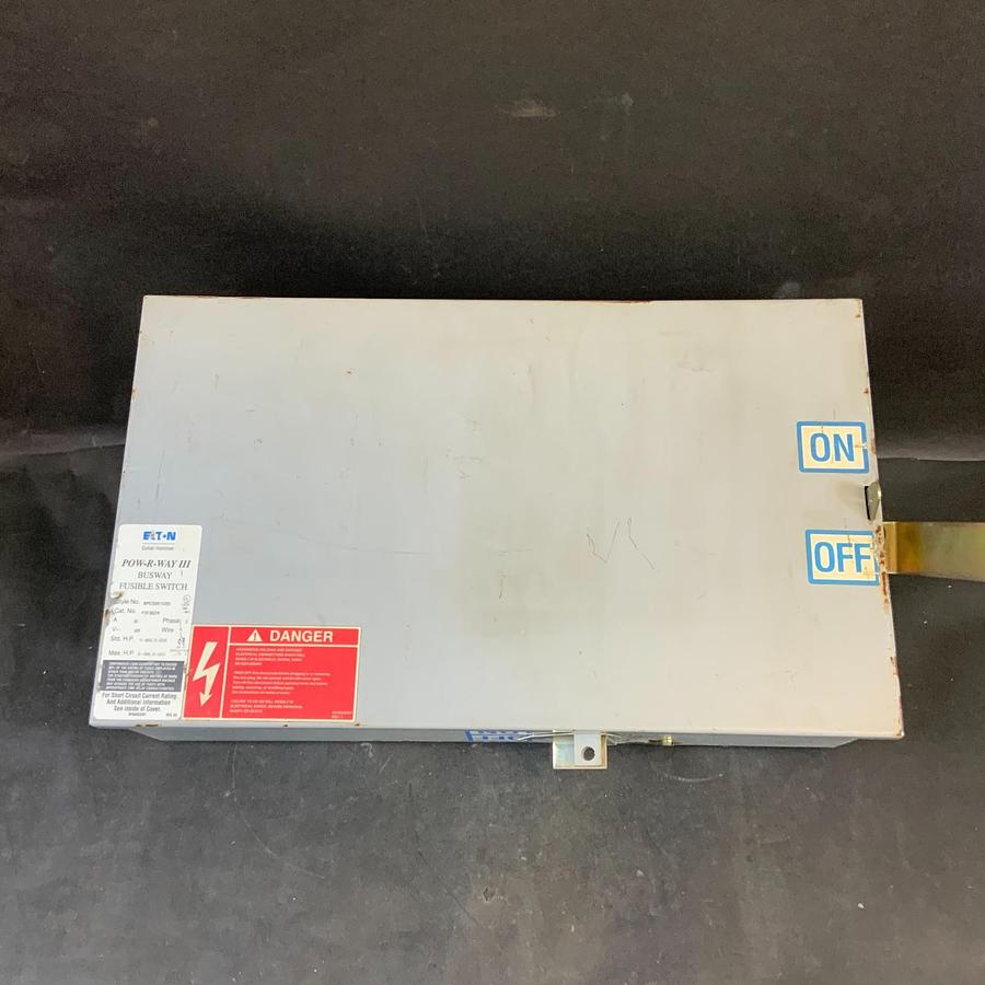 Used EATON POW-R-WAY III BPC3001G05 P3F362R BUSWAY FUSIBLE SWITCH ($600 OBO)