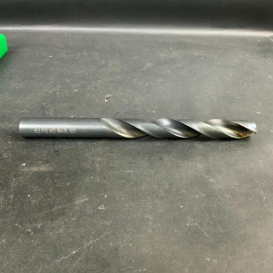 Used PRECISION TWIST DRILL 15.5MM HSS BLACK OXIDE 2-FLUTE DRILL BIT ($18 OBO)
