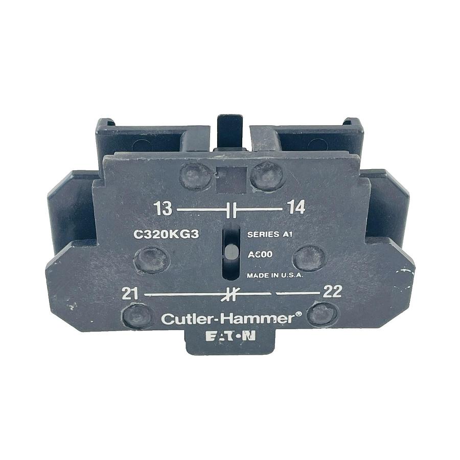 Used CUTLER HAMMER C320KG3 SERIES A1 AUXILIARY CONTACT A600 REFURBISHED EXCELLENT