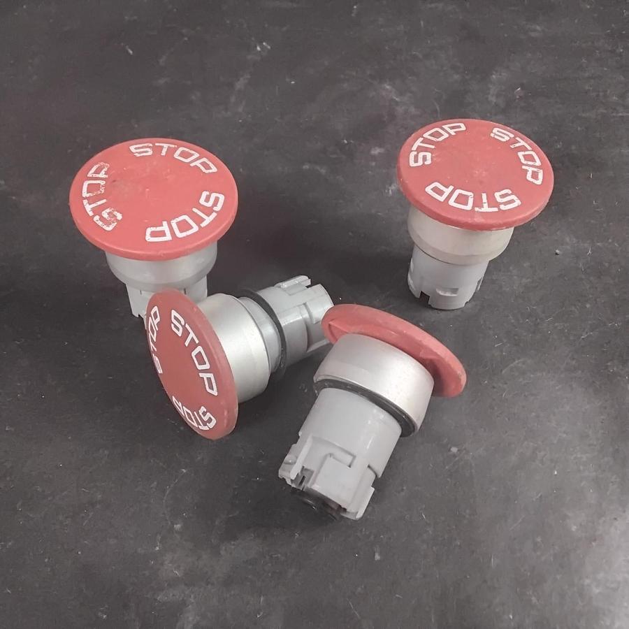 Used EAO 704.075.3 EMERGENCY STOP PUSHBUTTONS ($4/EACH OBO)