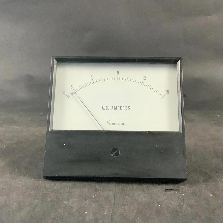 Used SIMPSON AC AMPERES PANEL METER 0-15 ($50 OBO)