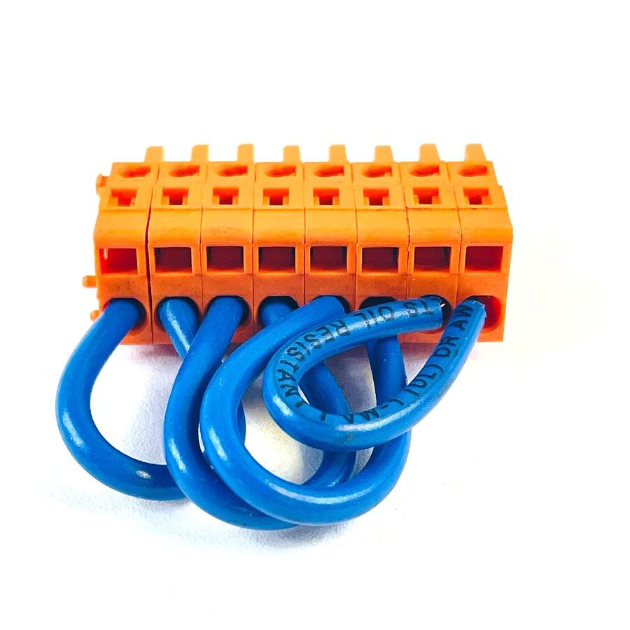 Used WAGO MCS MIDI 231 8-POLE 6-POLE 4-POLE PLUGGABLE TERMINAL BLOCK LOT OF 3