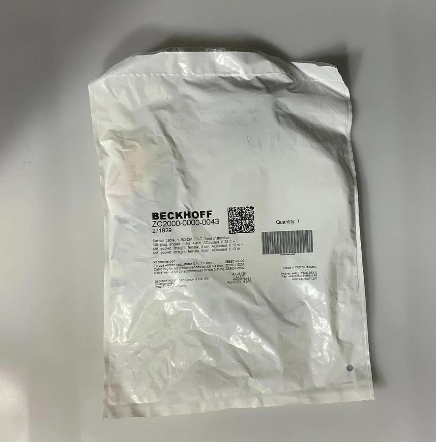 Used BECKHOFF ZC2000-0000-0043 ($69.99/EACH OBO)