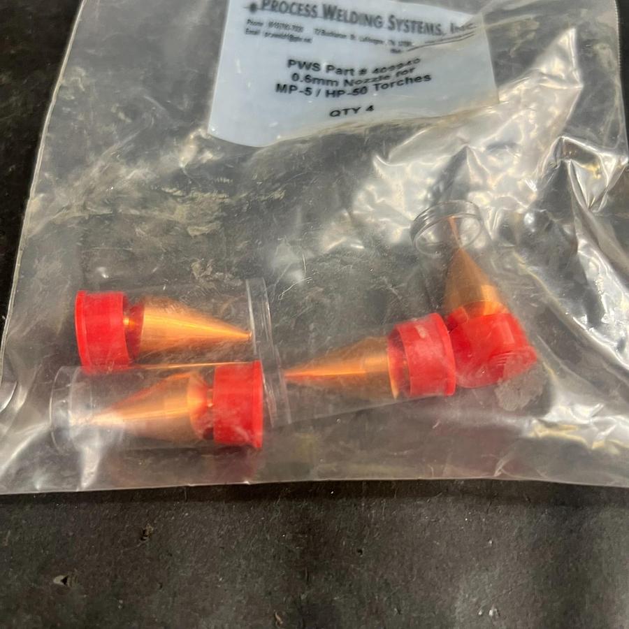 Used PROCESS WELDING SYSTEMS 409940 NOZZLES - SET OF 4 ($20 OBO)