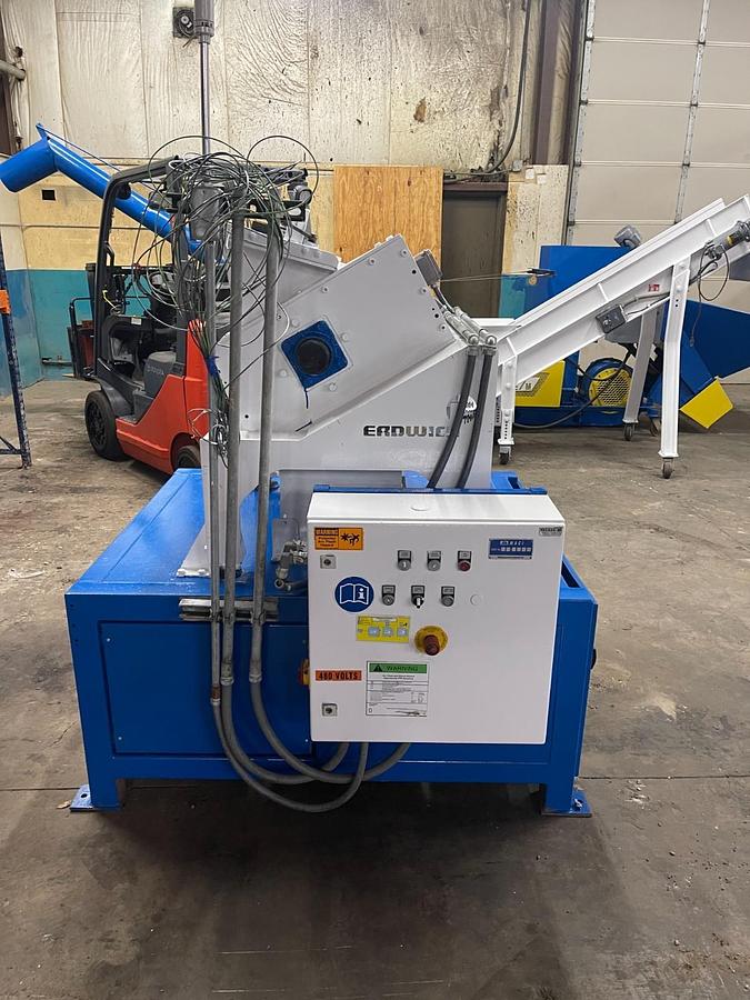 Used ERDWICH M600/1-400 Single Shaft Shredder 15.8" x 19.7" Industrial OEM Machine