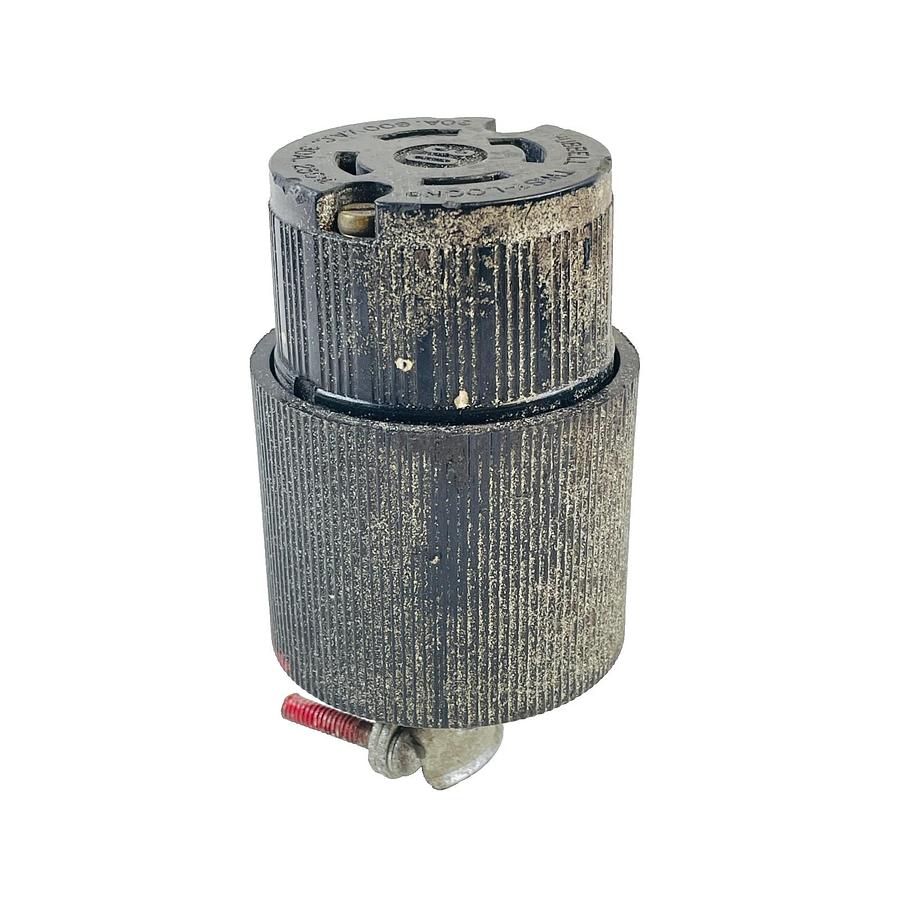 Used HUBBELL HBL3433G TWIST LOCK FEMALE CONNECTOR 30A 600VAC 250V